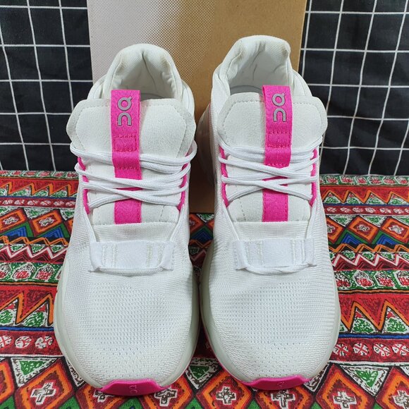 On Cloud Cloudnova Barbie Women Pink Shoes White - Picture 3 of 6